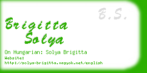 brigitta solya business card